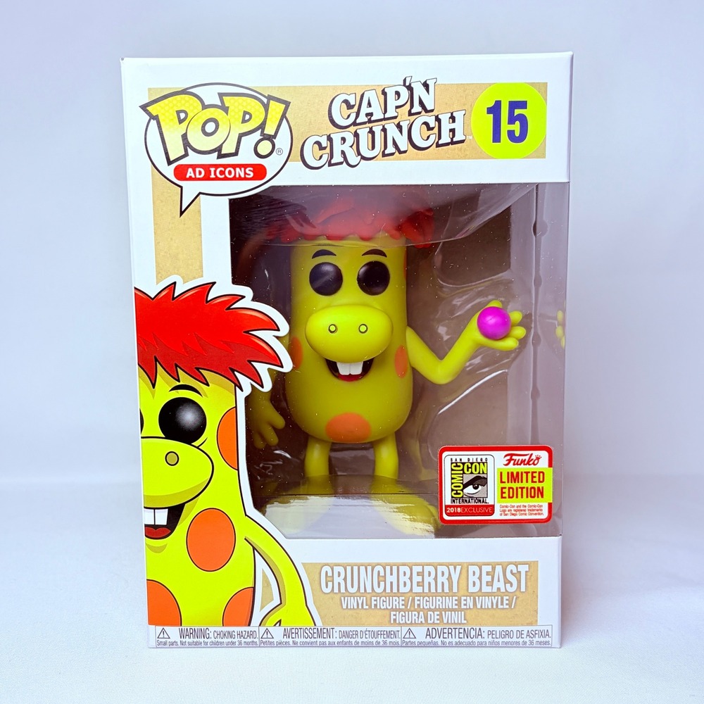 Funko Pop Ad‎ Icons Crunchberry Beast 15 SDCC 2018 Exclusive Vinyl Figure Yellow